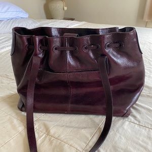 Patricia Nash leather drawstring Whitney tote